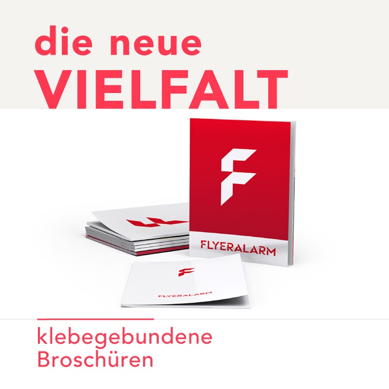 Produktfoto klebegebundene Broschüren